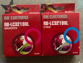 Cartuchos Tinta Brother LC3219XL Magenta y Cyan