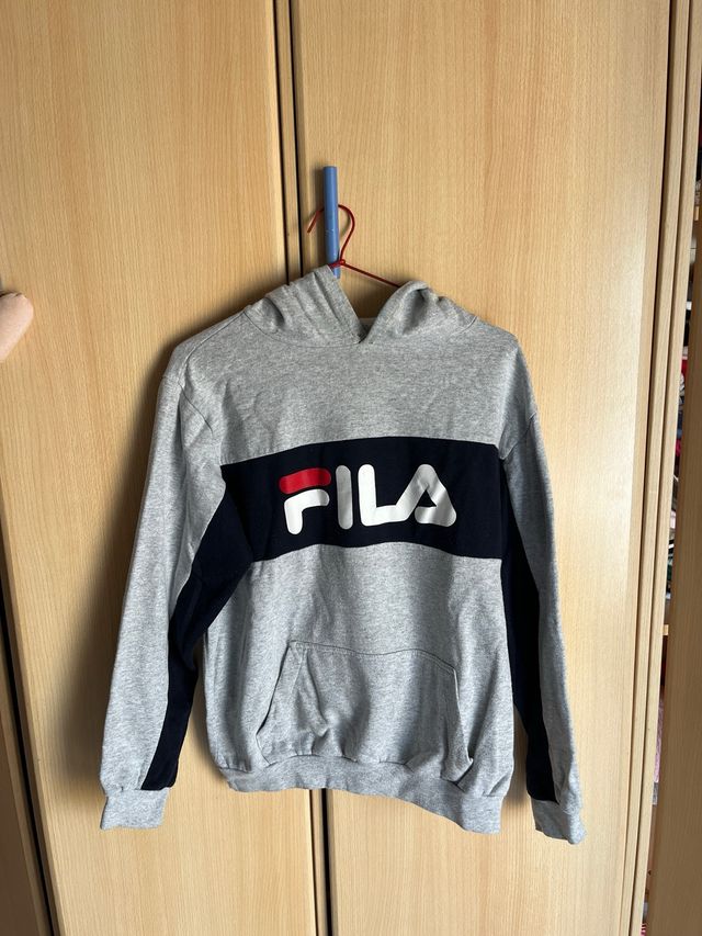 Sudadera Fila Gris con Logo