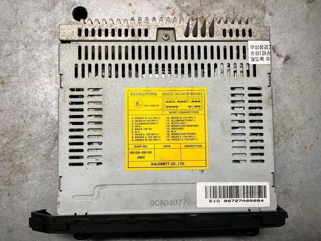 Radio Ssangyong KIron CD/Tuner Control