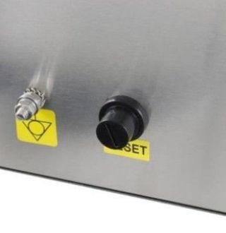 PLANCHA ELÉCTRICA CROMO DURO DE 740X490X240H MM