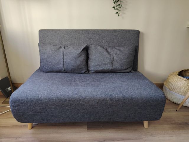 Sofá Cama Azul grisaceo 2 Plazas