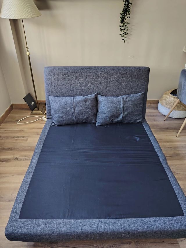 Sofá Cama Azul grisaceo 2 Plazas