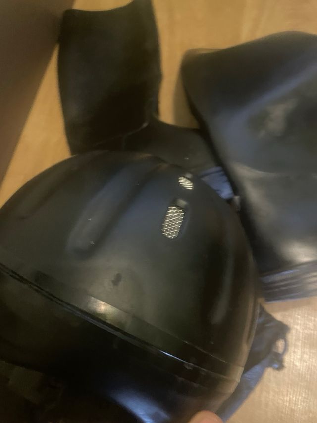 Kit Hípica Botas y Casco Negro