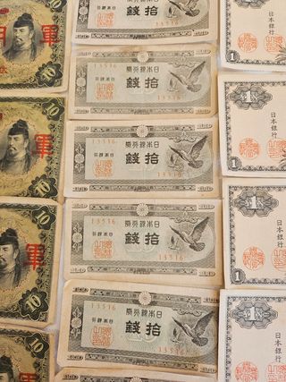 Colección 10 Billetes Japoneses 10 Yenes