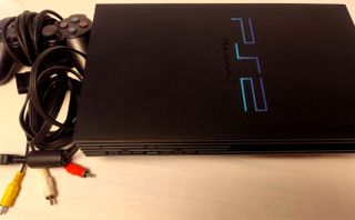 Consola PlayStation 2 Negra + Mando y Cables