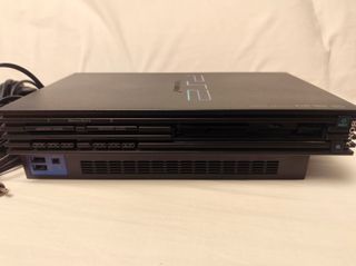 Consola PlayStation 2 Negra + Mando y Cables