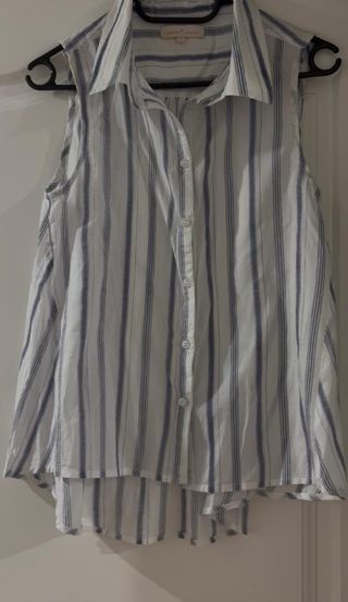 Camisa sin mangas Amichi rayas azules