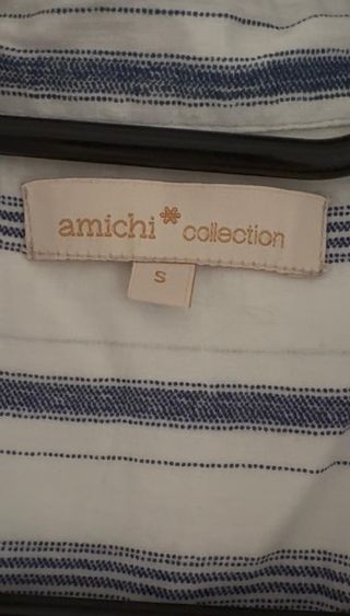 Camisa sin mangas Amichi rayas azules