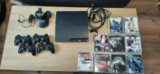 Consola PS3 + 9 Juegos + 4 Mandos