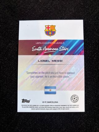 Cromo Topps Messi Jogo Bonito FC Barcelona