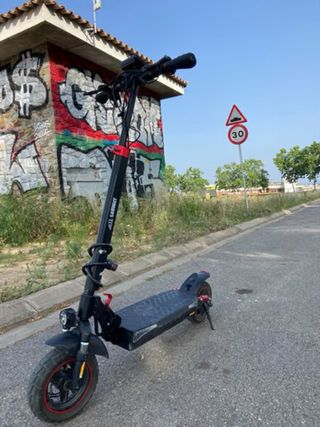 Patinete Eléctrico con Luces LED Azules