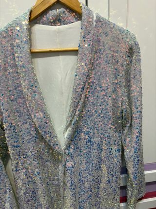 Blazer lentejuelas brillo talla M