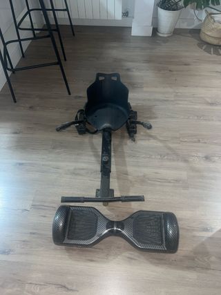Hoverboard con asiento negro y gris