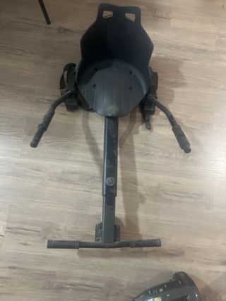 Hoverboard con asiento negro y gris