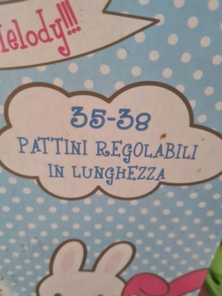 Pattini My Melody rosa e verdi