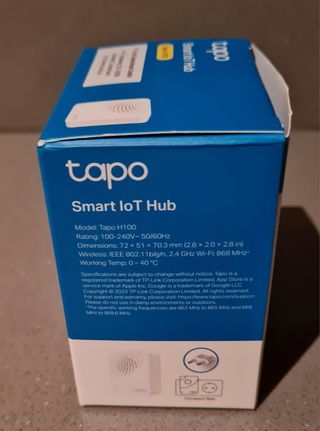 Tapo Hub Inteligente H100 IoT. Alarma.