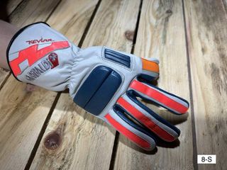 GUANTES T-S DE MOTO GARIBALDI BLANCOS 