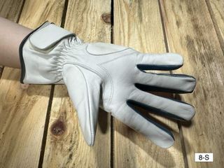 GUANTES T-S DE MOTO GARIBALDI BLANCOS 