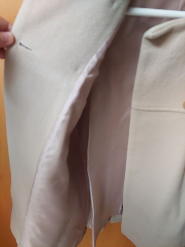 Abrigo niña Tizzas beige talla 6