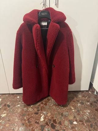 Abrigo Mango Granate Talla XS