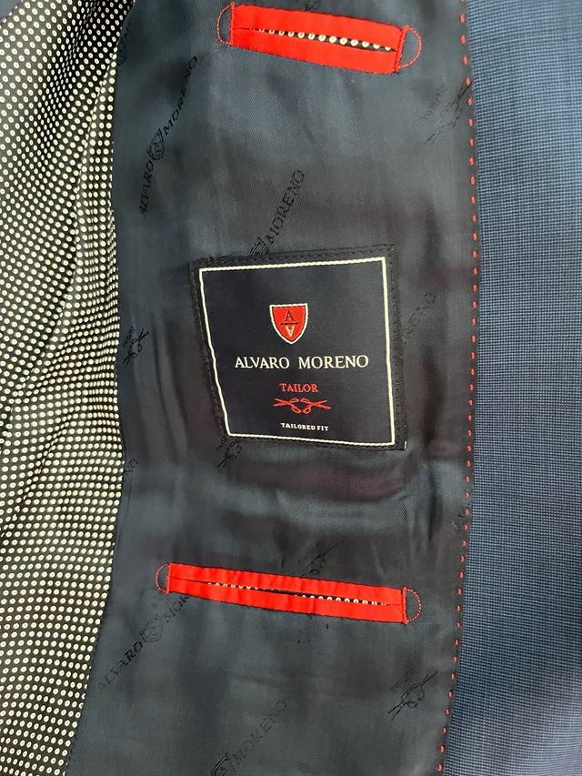 Traje chaqueta azul Alvaro Moreno