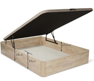 Canapé abatible 105x90cm Madera Roble