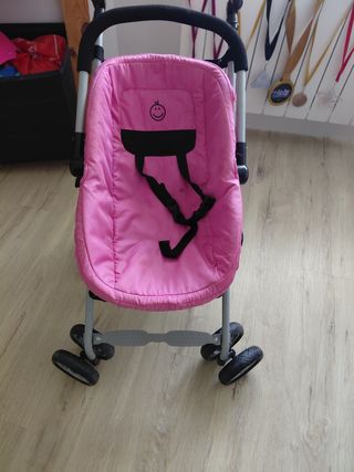 Carrito y capazo muñecas rosa jane carrera pro