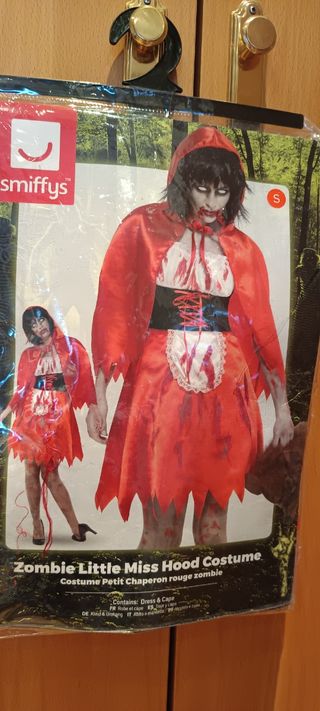 Disfraz estilo Caperucita Zombie Talla S 