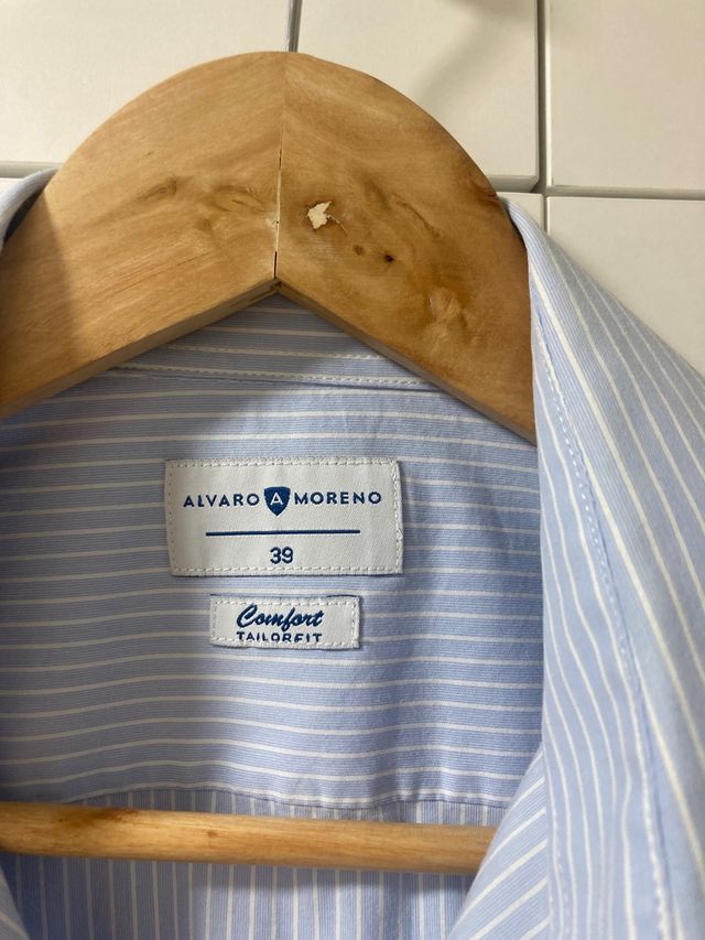 Camisa Alvaro Moreno Raya Azul Talla 39