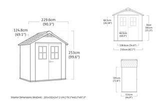 Caseta Jardín Keter 2.4m² NUEVA