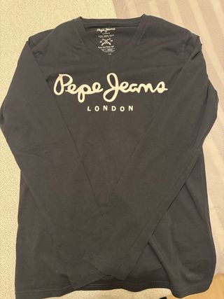 Camiseta Pepe Jeans Negra Talla S
