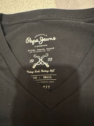 Camiseta Pepe Jeans Negra Talla S
