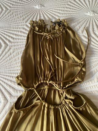 Vestido Zara Talla S Marrón