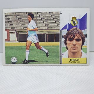 ⚽️ CROMO DE FUTBOL CHOLO REAL MADRID LIGA 86-87 