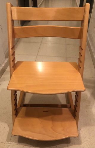 Trona Stokke Madera Natural + Cojín