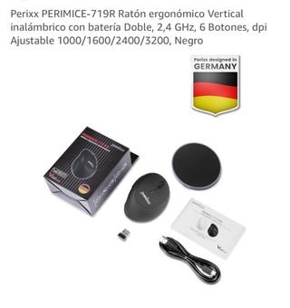 Ratón Ergonómico Vertical Perixx PERIMICE-719R