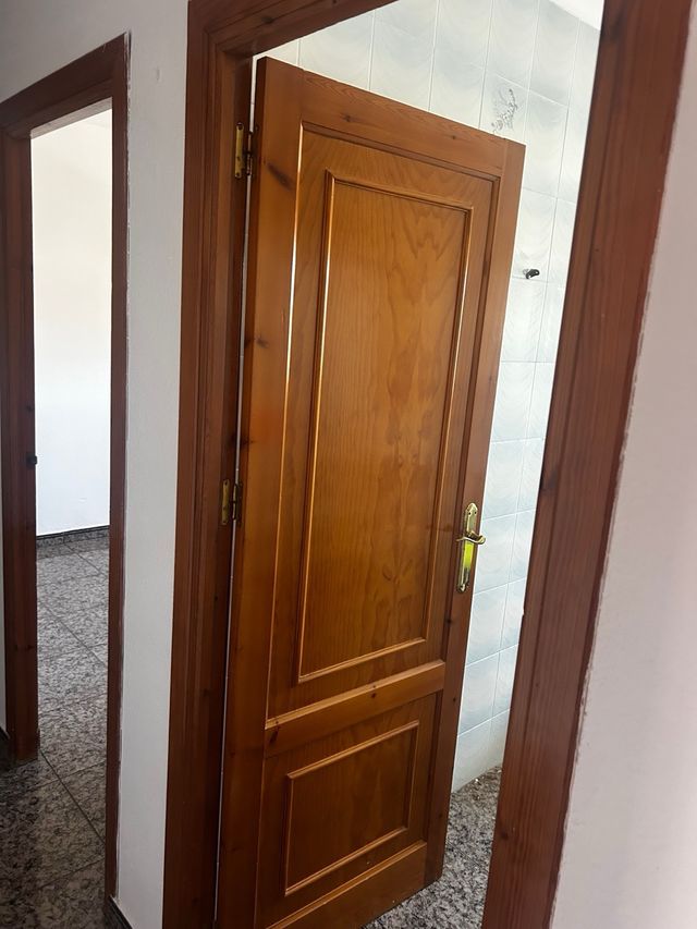 Puertas de madera con cristal