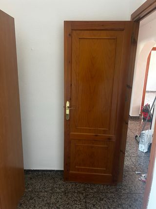 Puertas de madera con cristal