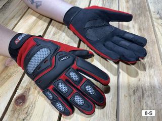 GUANTES T-S DE MOTO GARIBALDI ROJOS 