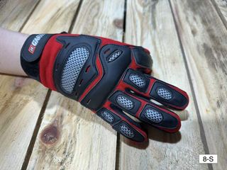 GUANTES T-S DE MOTO GARIBALDI ROJOS 