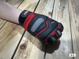 GUANTES T-S DE MOTO GARIBALDI ROJOS 