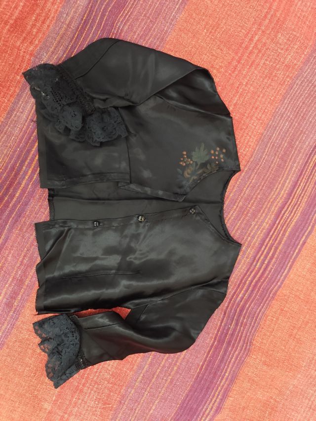 Blusa Baturra Negra Multicolor