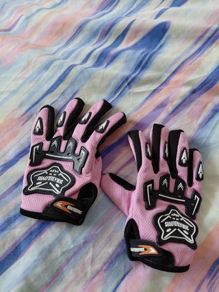 Guantes moto ZORAXGLOVES niña rosa