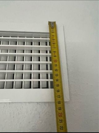 Rejillas de ventilación blancas