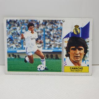 ⚽️ CROMO DE FUTBOL CAMACHO REAL MADRID LIGA 86-87 