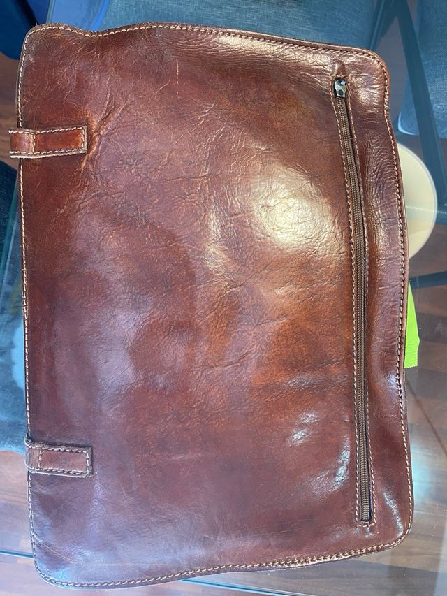 Borsa The Bridge in cuoio marrone