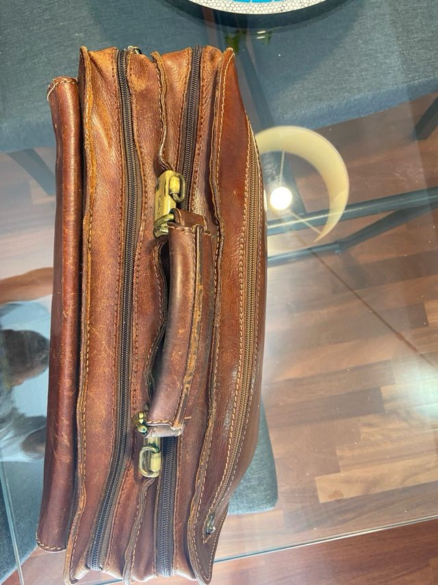 Borsa The Bridge in cuoio marrone