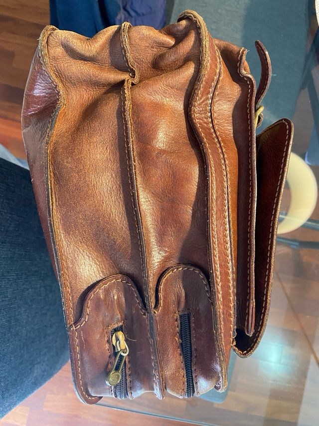 Borsa The Bridge in cuoio marrone