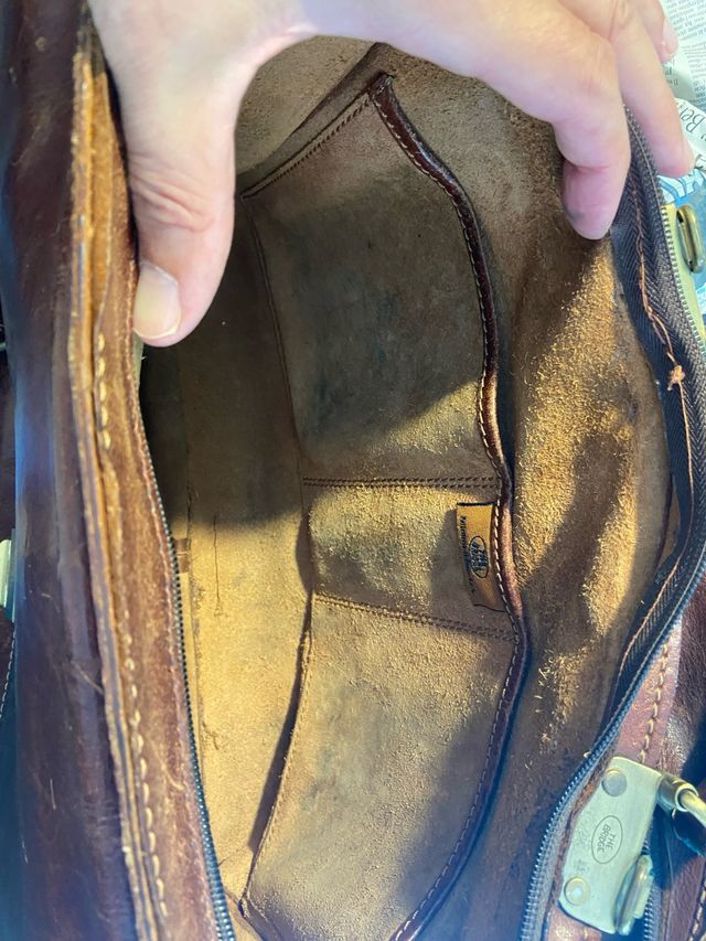 Borsa The Bridge in cuoio marrone