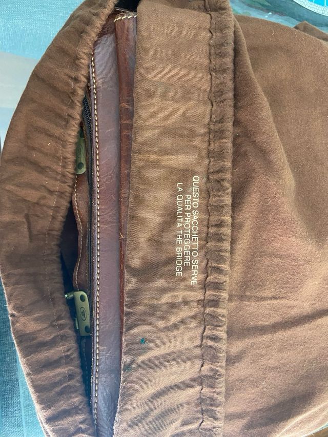 Borsa The Bridge in cuoio marrone